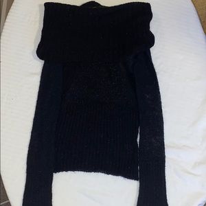 Arden b off the shoulder see through sweater